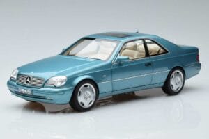 Mercedes CL600 C140 Blauw Metallic Norev 1:18