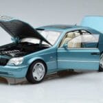 Mercedes Mercedes CL600 C140 Blauw Metallic Norev 1:18 1:18 Metal