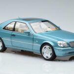 Mercedes Mercedes CL600 C140 Blauw Metallic Norev 1:18 1:18 Metal