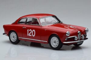 Alfa Romeo Giulietta SV #120 Mille Miglia 1956 Kyosho 1:18 08957A Métal — image 5 sur 9