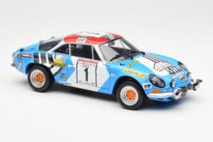 Alpine A110 1600S #1 Nicolas / Vial Winner Tour de Corse 1973 Kyosho 1:18 08485A Métal — image 6 sur 8
