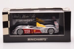 Audi R10 TDI LMP1 #7 R. Capello / T. Kristensen / A. McNish 24 Hours of Le Mans 2006 Minichamps 1:43 400061607 Métal — image 4 sur 4