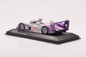 Audi R8 LMP900 #28 F. Biela / P. Kaffer / A. McNish 12 Hours of Sebring Winner 2004 Minichamps 1:43 4000412328 Métal — image 3 sur 4