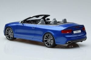 Audi RS5 B8 Cabriolet Bleu GT Spirit 1:18 ZM053 Résine — image 5 sur 6