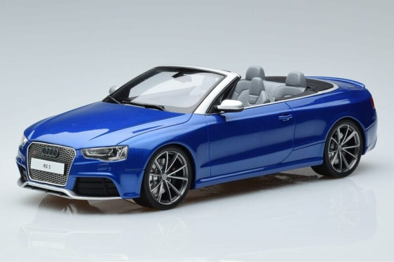 Audi RS5 B8 Cabriolet Bleu GT Spirit 1:18 ZM053 Résine