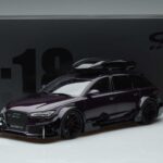 Audi RS6 C7 Avant Avec Body Kit Violet GT Spirit 1:18 GT864 Résine - image 6 of 6