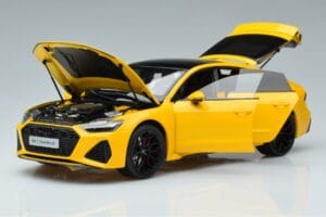Audi RS7 C8 Sportback Jaune Vossen Rims Édition Limitée Kengfai 1:18 VAKF-0335 Métal — image 2 sur 8