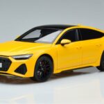 Audi RS7 C8 Sportback Jaune Vossen Rims Édition Limitée Kengfai 1:18 VAKF 0335 Métal