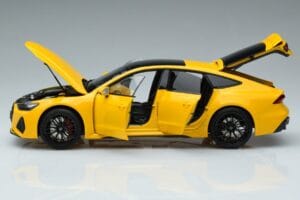 Audi RS7 C8 Sportback Jaune Vossen Rims Édition Limitée Kengfai 1:18 VAKF-0335 Métal — image 4 sur 8