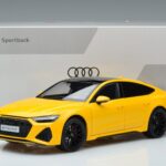 Audi RS7 C8 Sportback Jaune Vossen Rims Édition Limitée Kengfai 1:18 VAKF 0335 Métal - image 8 of 8