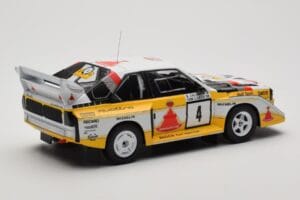 Audi Sport Quattro S1 E2 #4 S. Blomqvist / B. Cederberg Rally 1000 Lakes 1985 IXO 1:18 18RMC161A Métal — image 2 sur 6