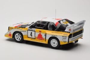 Audi Sport Quattro S1 E2 #4 S. Blomqvist / B. Cederberg Rally 1000 Lakes 1985 IXO 1:18 18RMC161A Métal — image 5 sur 6