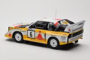 Audi Sport Quattro S1 E2 #6 H. Mikkola / A. Hertz Rally 1000 Lakes 1985 IXO 1:18 18RMC161B Métal — image 5 sur 6
