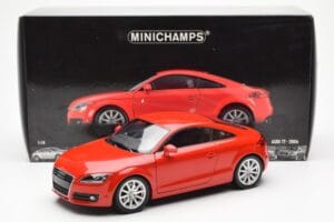 Audi TT 8J Rouge Métallique Minichamps 1:18 100015021 Métal — image 8 sur 8