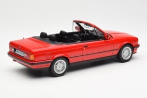 BMW 318i E30 Cabriolet Rouge Norev 1:18 183210 Métal — image 2 sur 6