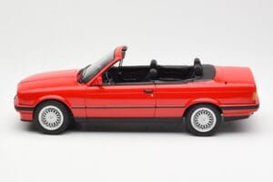 BMW 318i E30 Cabriolet Rouge Norev 1:18 183210 Métal — image 3 sur 6