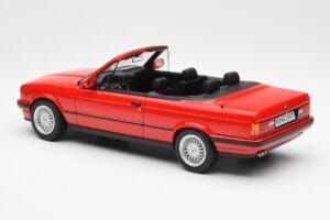 BMW 318i E30 Cabriolet Rouge Norev 1:18 183210 Métal — image 5 sur 6