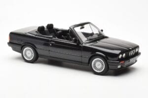 BMW 325i E30 Cabriolet Noir Métallique Norev 1:18 183211 Métal — image 4 sur 6