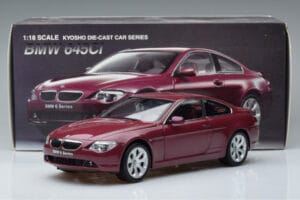BMW 645Ci E63 Rouge Foncé Kyosho 1:18 08701CR Métal — image 7 sur 7