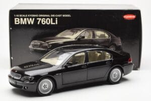 BMW 760Li E66 Noir Kyosho 1:18 08572BK Métal — image 9 sur 9