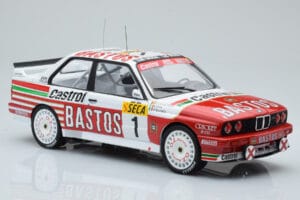 BMW M3 E30 Bastos #1 R. Ravaglia / E. Pirro / E. Van de Poele 24 Hours of Spa 1991 IXO 1:18 18RMC081A Métal — image 4 sur 6