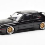 BMW M3 E30 Sport Evolution Noir Custom Wheels AUTOart 1:18
