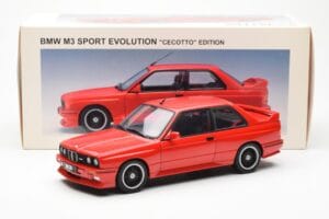 BMW M3 E30 Sport Evolution Cecotto Edition Rouge AUTOart 1:18 70566 Métal — image 8 sur 8