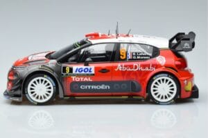 Citroen C3 WRC #9 S. Lefebvre / G. Moreau Tour de Corse 2017 Norev 1:18 181633 Métal — image 3 sur 6