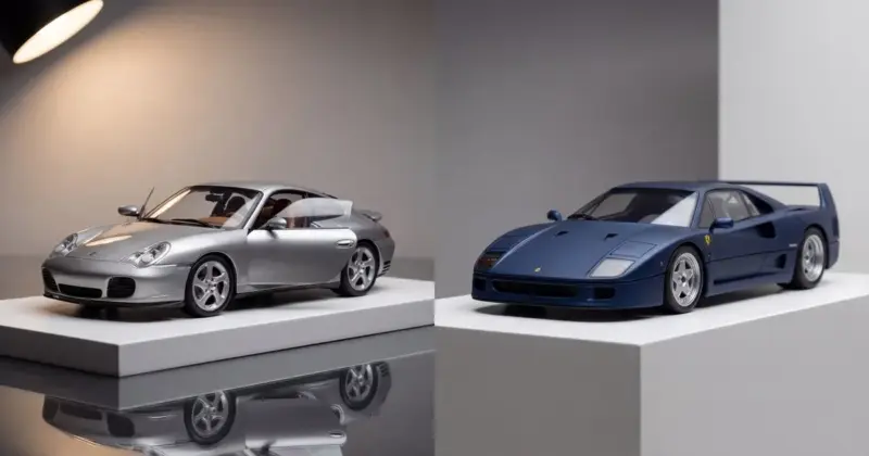 Diecast vs résine : choisir sa voiture miniature