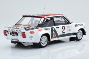 Fiat 131 Abarth Alitalia #2 W. Röhrl / C. Geistdörfer Rally Monte Carlo 1978 Kyosho 1:18 08376G Métal — image 3 sur 10