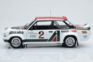 Fiat 131 Abarth Alitalia #2 W. Röhrl / C. Geistdörfer Rally Monte Carlo 1978 Kyosho 1:18 08376G Métal — image 4 sur 10