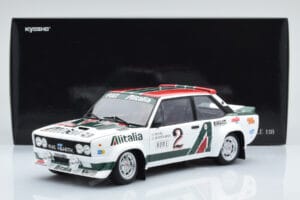 Fiat 131 Abarth Alitalia #2 W. Röhrl / C. Geistdörfer Rally Monte Carlo 1978 Kyosho 1:18 08376G Métal — image 10 sur 10