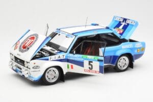 Fiat 131 Abarth #5 Team Fiat Works Rally Portugal 1980 Kyosho 1:18 08376A Métal — image 2 sur 8