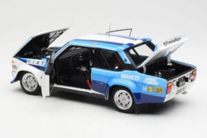 Fiat 131 Abarth #5 Team Fiat Works Rally Portugal 1980 Kyosho 1:18 08376A Métal — image 5 sur 8