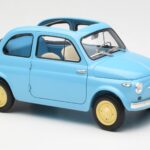 Fiat Nuova 500 Celeste Bleu Kyosho 1:18 08966LB - image 6 of 8