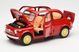 Fiat Nuova 500 Coral Rouge Kyosho 1:18 08966R Métal — image 2 sur 8