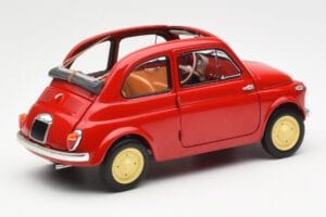 Fiat Nuova 500 Coral Rouge Kyosho 1:18 08966R Métal — image 3 sur 8