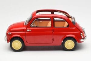 Fiat Nuova 500 Coral Rouge Kyosho 1:18 08966R Métal — image 4 sur 8