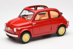 Fiat Nuova 500 Coral Rouge Kyosho 1:18 08966R