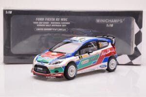 Ford Fiesta RS WRC Ford Abu Dhabi #3 M. Hirvonen / J. Lehtinen Winner Rally Australia 2011 Minichamps 1:18 151110803 Métal — image 6 sur 6