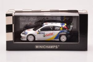 Ford Focus RS WRC #4 M. Martin / M. Park Neste Rally Finland Winners 2003 Minichamps 1:43 400038304 Métal — image 4 sur 4