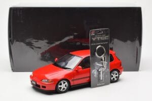 Honda Civic EG6 VTEC Rouge LCD 1:18 LCD18018-RE Métal — image 11 sur 11