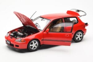 Honda Civic EG6 VTEC Rouge LCD 1:18 LCD18018-RE Métal — image 3 sur 11