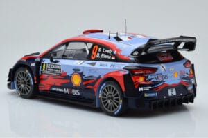 Hyundai i20 Coupe WRC #9 S. Loeb / I. Galmiche Rally Monte Carlo 2020 IXO 1:18 18RMC067B Métal — image 5 sur 6