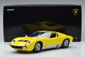 Lamborghini Miura SV Jaune Kyosho 1:18 08317Y Métal — image 11 sur 11