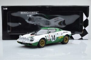 Lancia Stratos Alitalia #14 S. Munari / M. Mannucci Winners Rally Monte Carlo 1975 Minichamps 1:18 155751714 Métal — image 6 sur 6