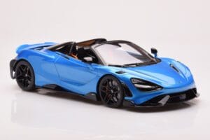 McLaren 765LT Spider Bleu GT Spirit 1:18 GT886 Résine — image 4 sur 6