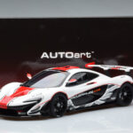 McLaren P1 GTR Blanc Brillant Avec Rayures Rouges AUTOart 1:18 - image 7 of 7