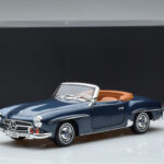 Mercedes 190 SL W121 Roadster Bleu Norev 1:18 - image 8 of 8