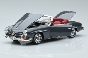 Mercedes 190 SL W121 Roadster Gris Norev 1:18 183402 Métal — image 2 sur 8